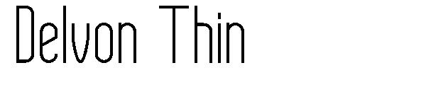 Delvon Thin字体