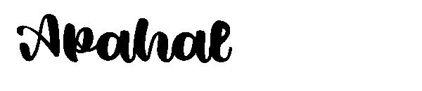 Apahal字体