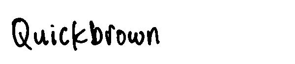 Quickbrown字体