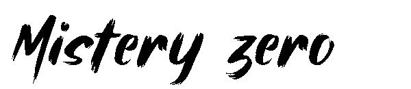 Mistery zero字体