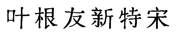 叶根友新特宋