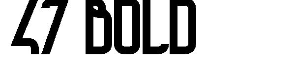 47 Bold字体