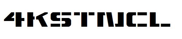 4KSTNCL字体