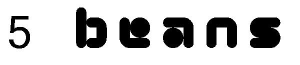 5 Beans字体