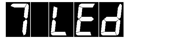 7 LED字体