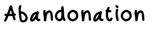 Abandonation字体