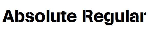 Absolute Regular字体