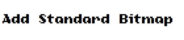 Add Standard Bitmap字体
