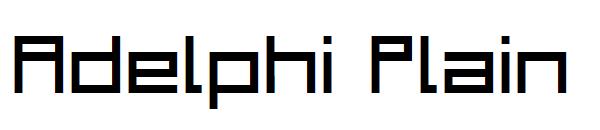Adelphi Plain字体