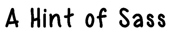 A Hint of Sass字体