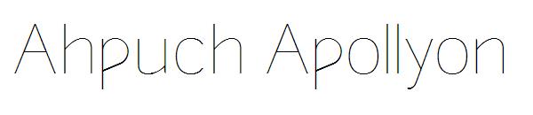 Ahpuch Apollyon字体