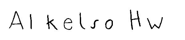 AI kelso HW字体