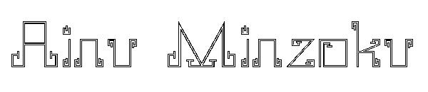 Ainu Minzoku字体