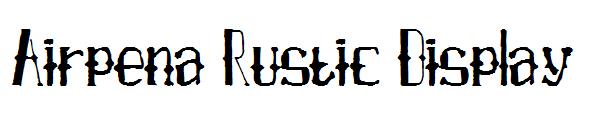 Airpena Rustic Display字体