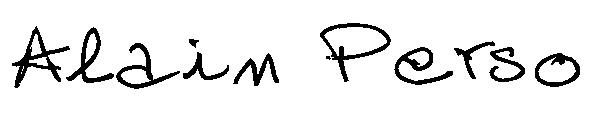 Alain Perso字体