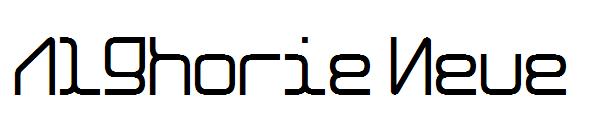 Alghorie Neue字体