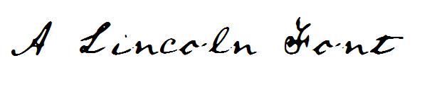 A Lincoln Font字体