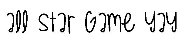 All Star Game Yay字体