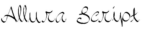Allura Script字体