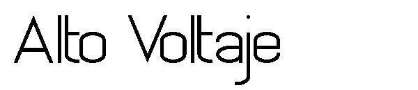 Alto Voltaje字体