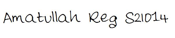 Amatullah Reg S2014字体