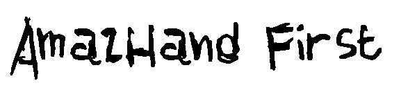 AmazHand First字体
