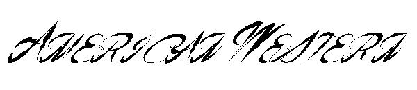 American Western字体