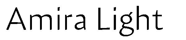Amira Light字体
