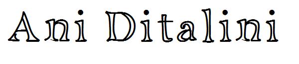 Ani Ditalini字体