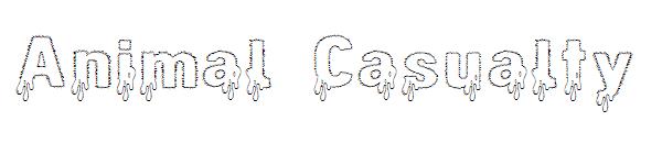 Animal Casualty字体
