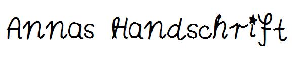 Annas Handschrift字体