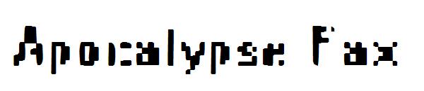 Apocalypse Fax字体