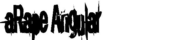 aRape Angular字体