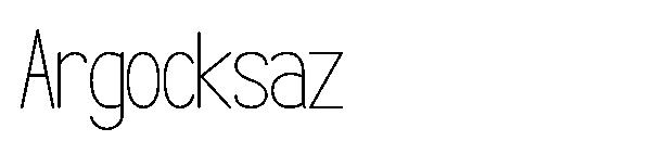 Argocksaz字体