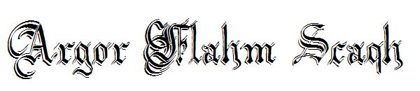 Argor Flahm Scaqh字体