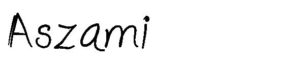 Aszami字体