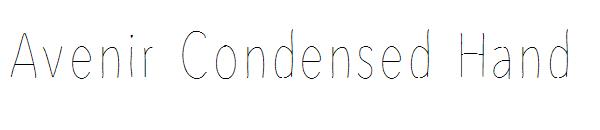 Avenir Condensed Hand字体