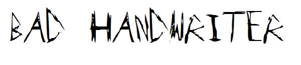 Bad Handwriter字体