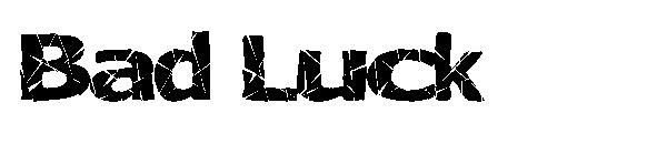 Bad Luck字体
