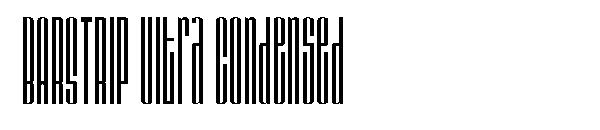 BARSTRIP Ultra Condensed字体