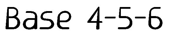 Base 4-5-6字体