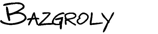 Bazgroly字体