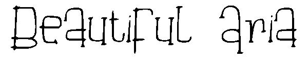 Beautiful Aria字体