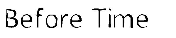 Before Time字体