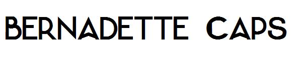 Bernadette Caps字体