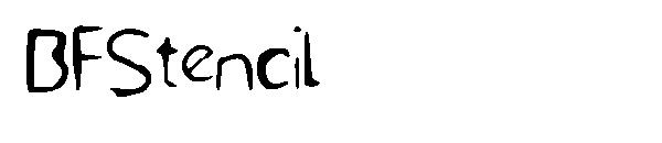 BFStencil字体