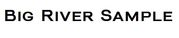 Big River Sample字体