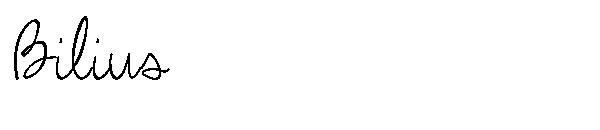 Bilius字体