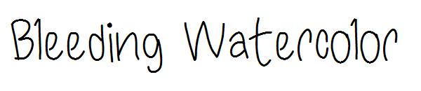 Bleeding Watercolor字体