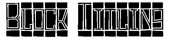 Block Titling字体